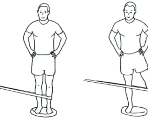 Halbe-Kooter-Castricum-Fysiotherapie-Knie-Meniscus-Letsel-Oefening-Balans
